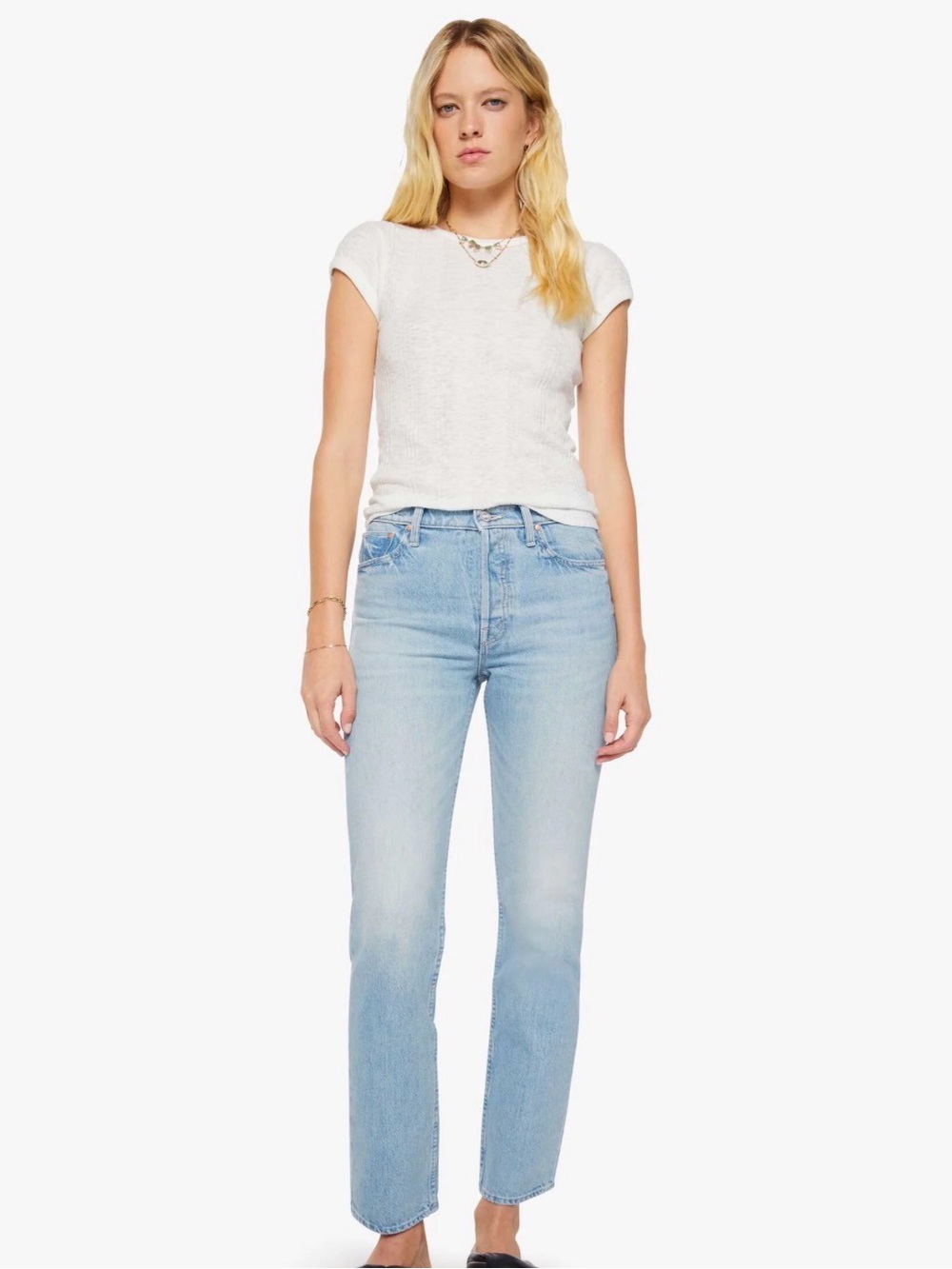 Mother The Tomcat Ankle High Waist Jeans Size 29 Kickback